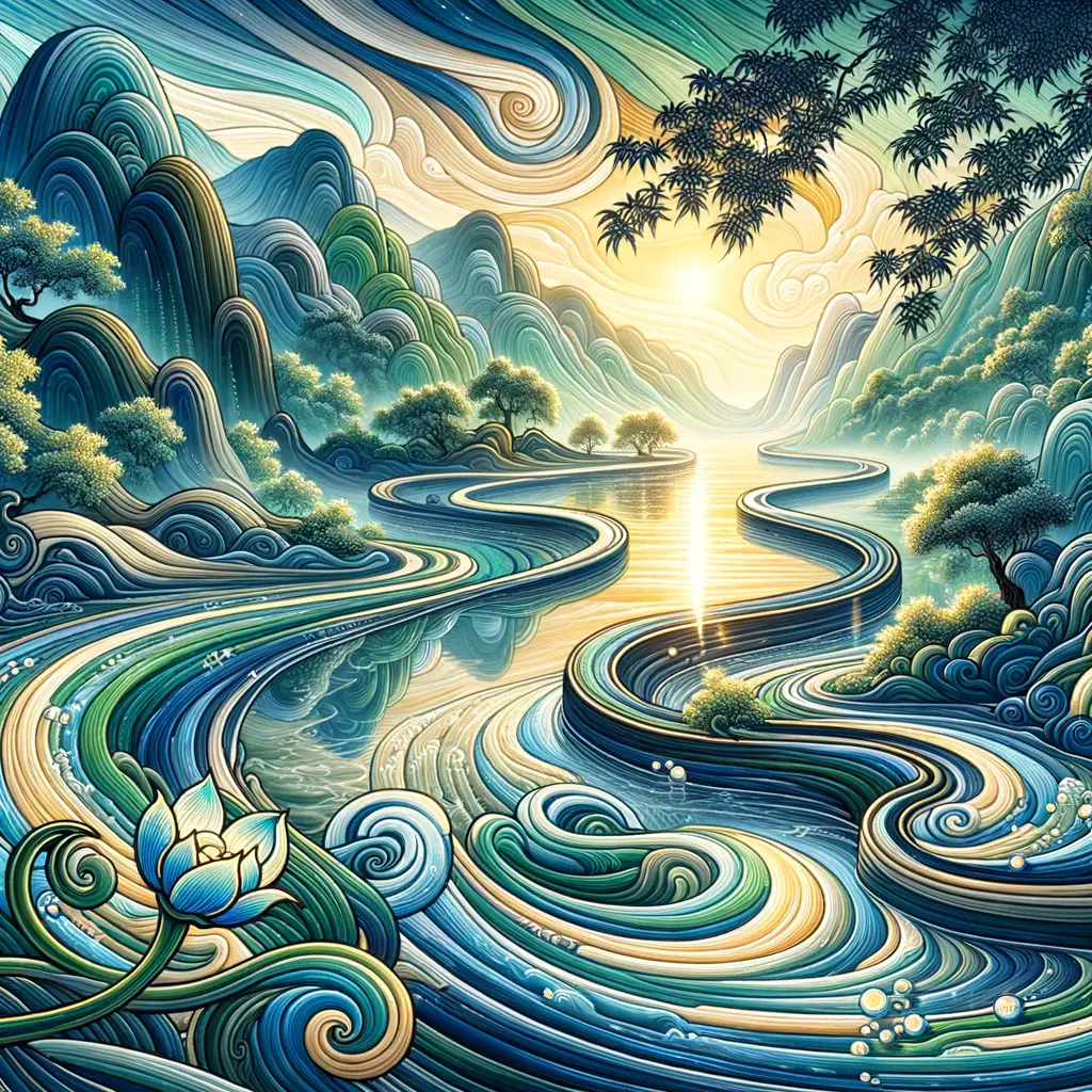 Whispers of Growth: Serenity in River's Reflection