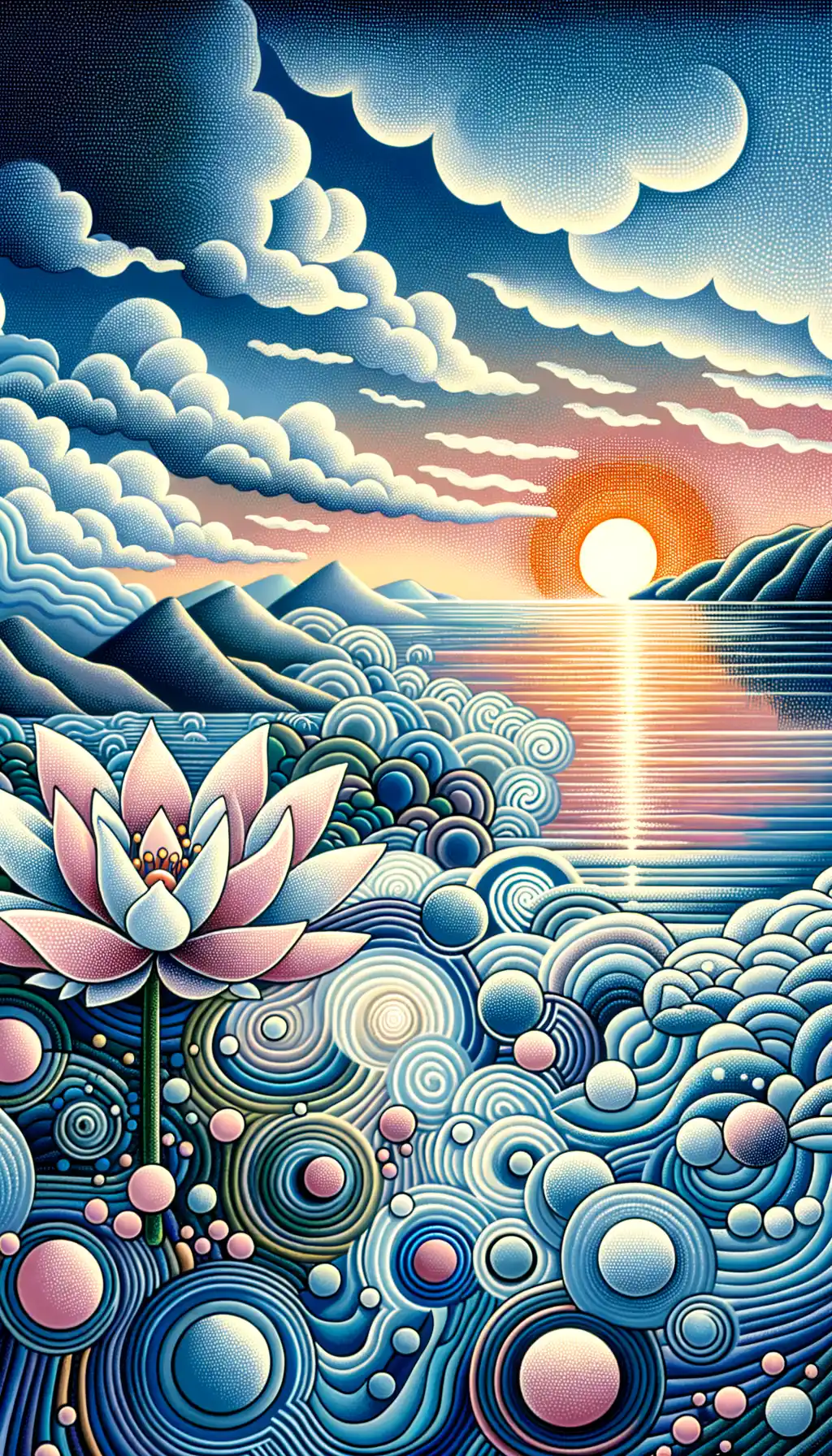 Lotus Luminescence: Tranquil Reflections of Healing