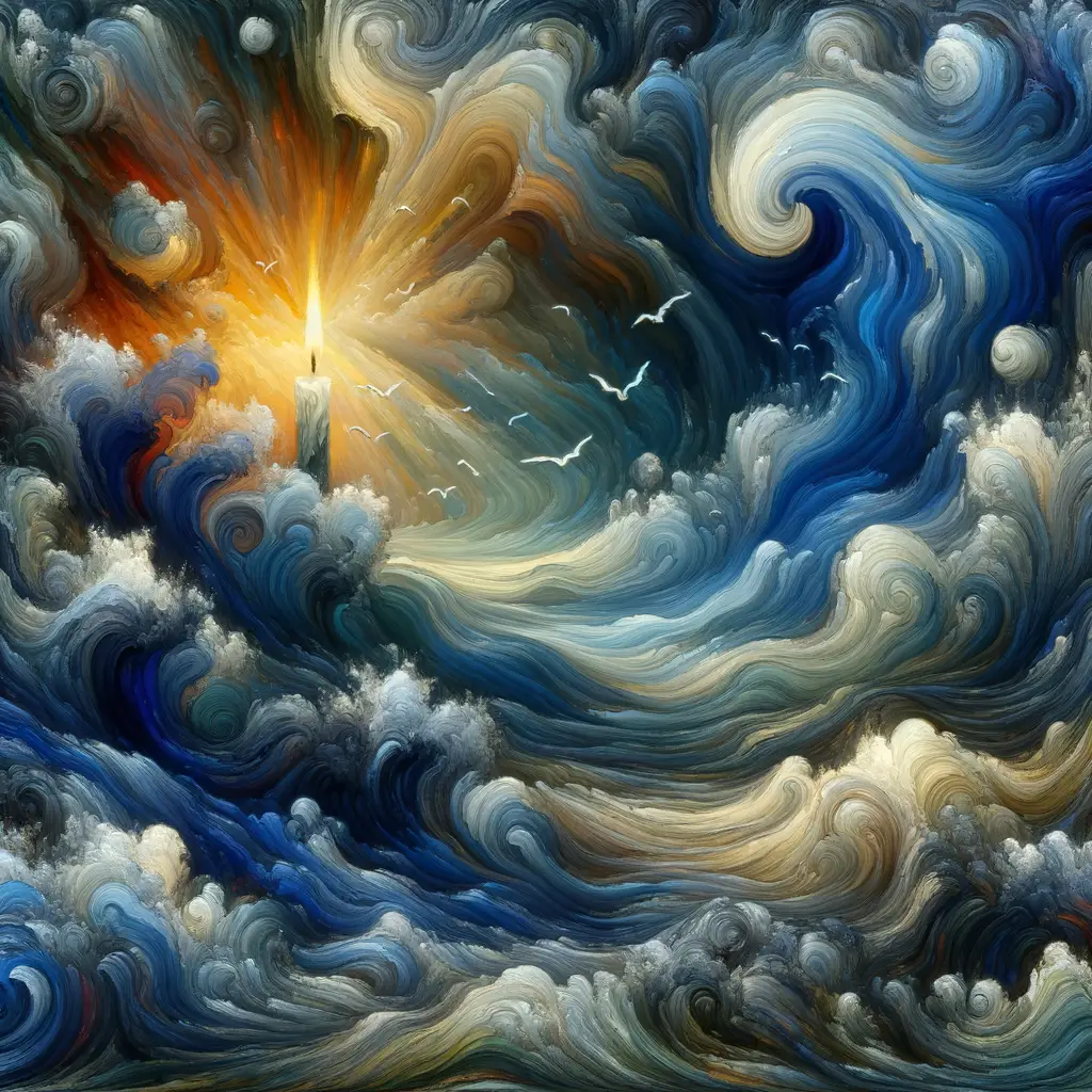 Soul's Luminous Voyage: Whispers of Comfort in the Storm