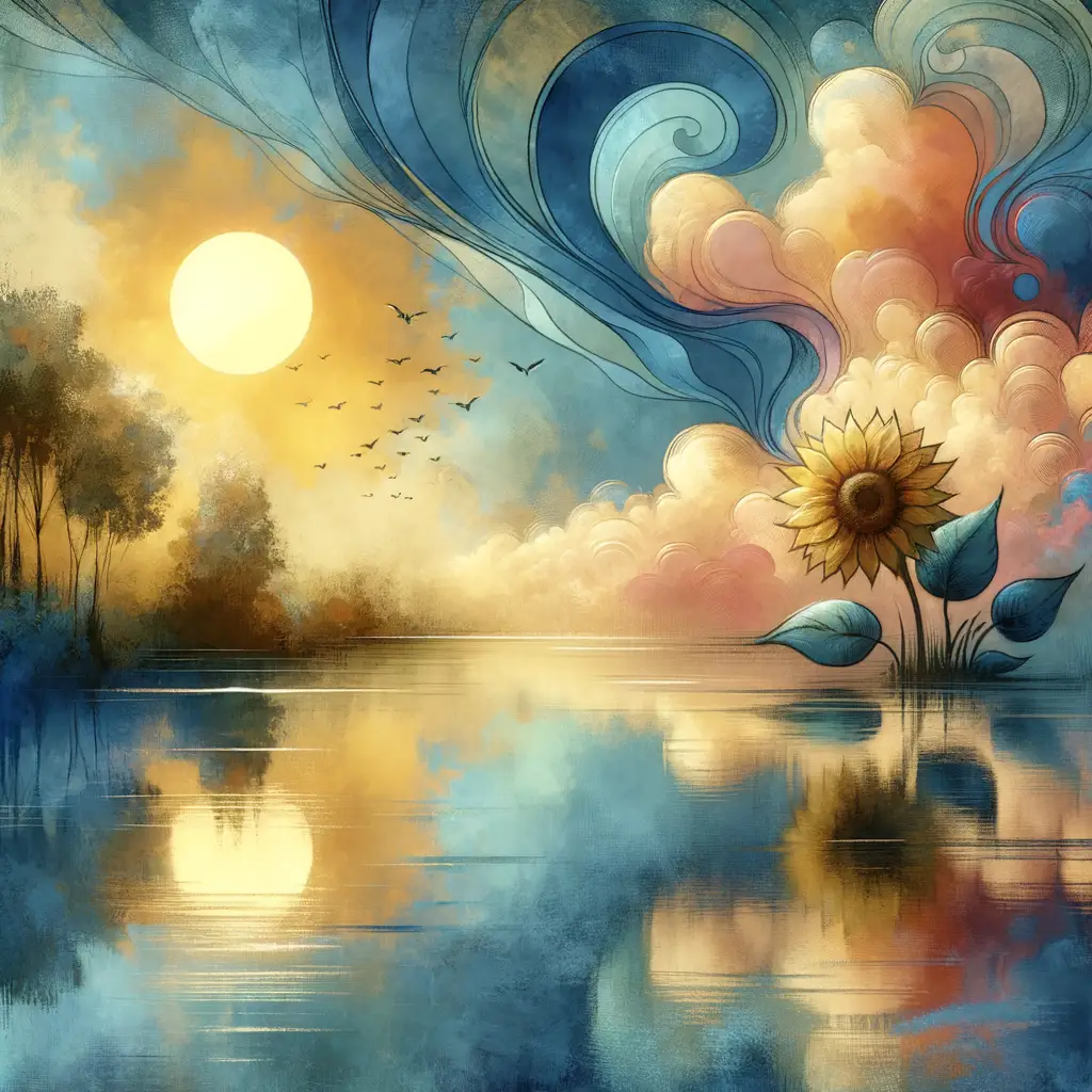 Soul's Sunflower: Embracing Smooth Velvet, Rustic Sandpaper
