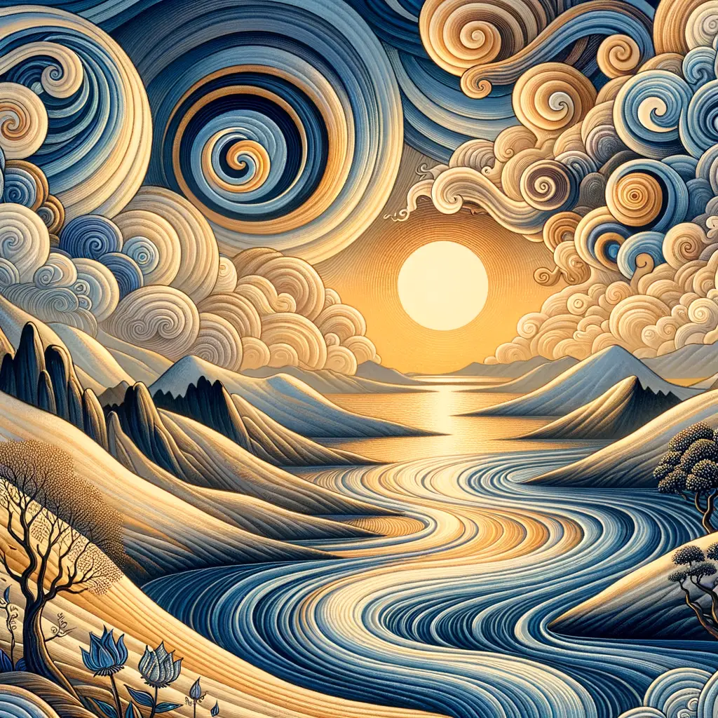 Rivers of Serenity: Sunset Melodies of the Therapeutic Journey