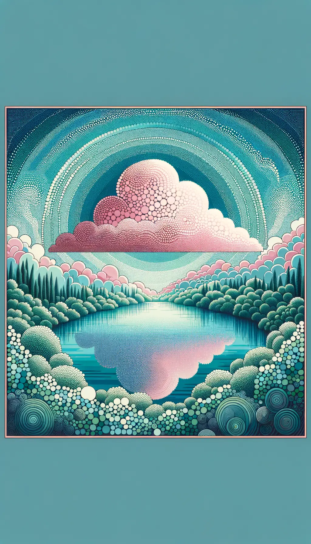 Whispers of Tranquil Memories: A Stillness in Pastel Hues