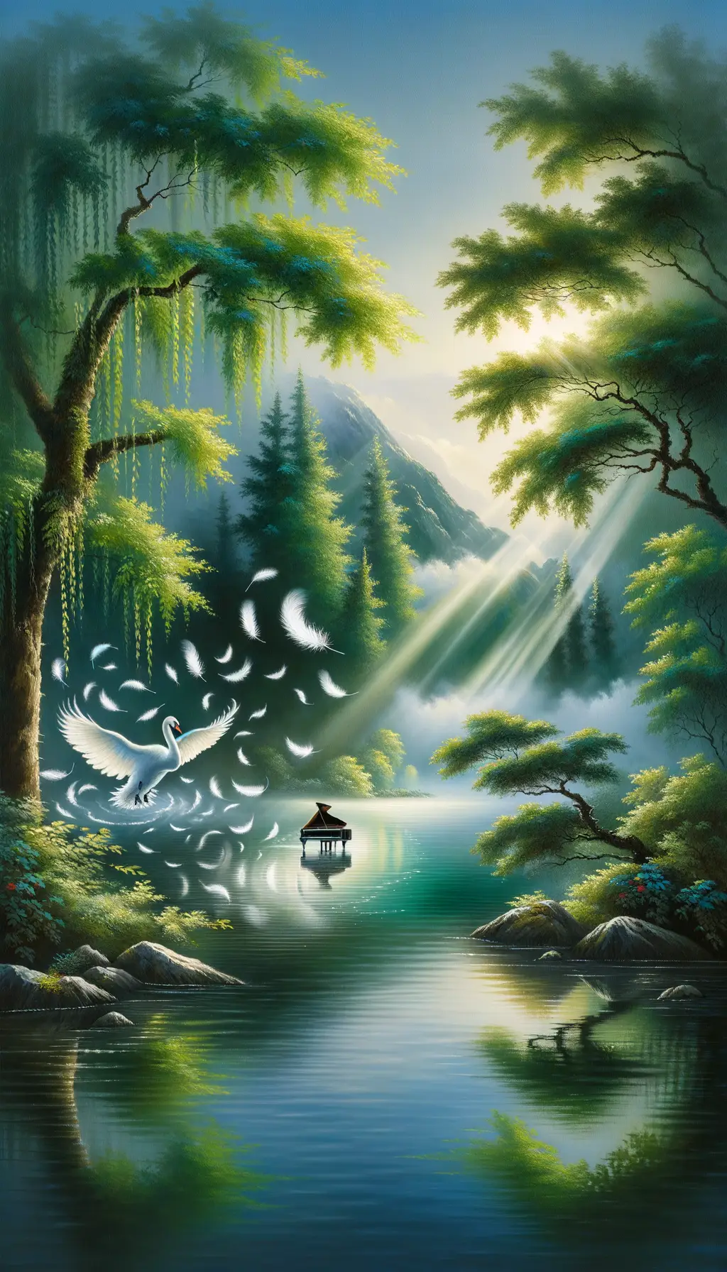Ethereal Sonata: Harmonies of the Tranquil Swan
