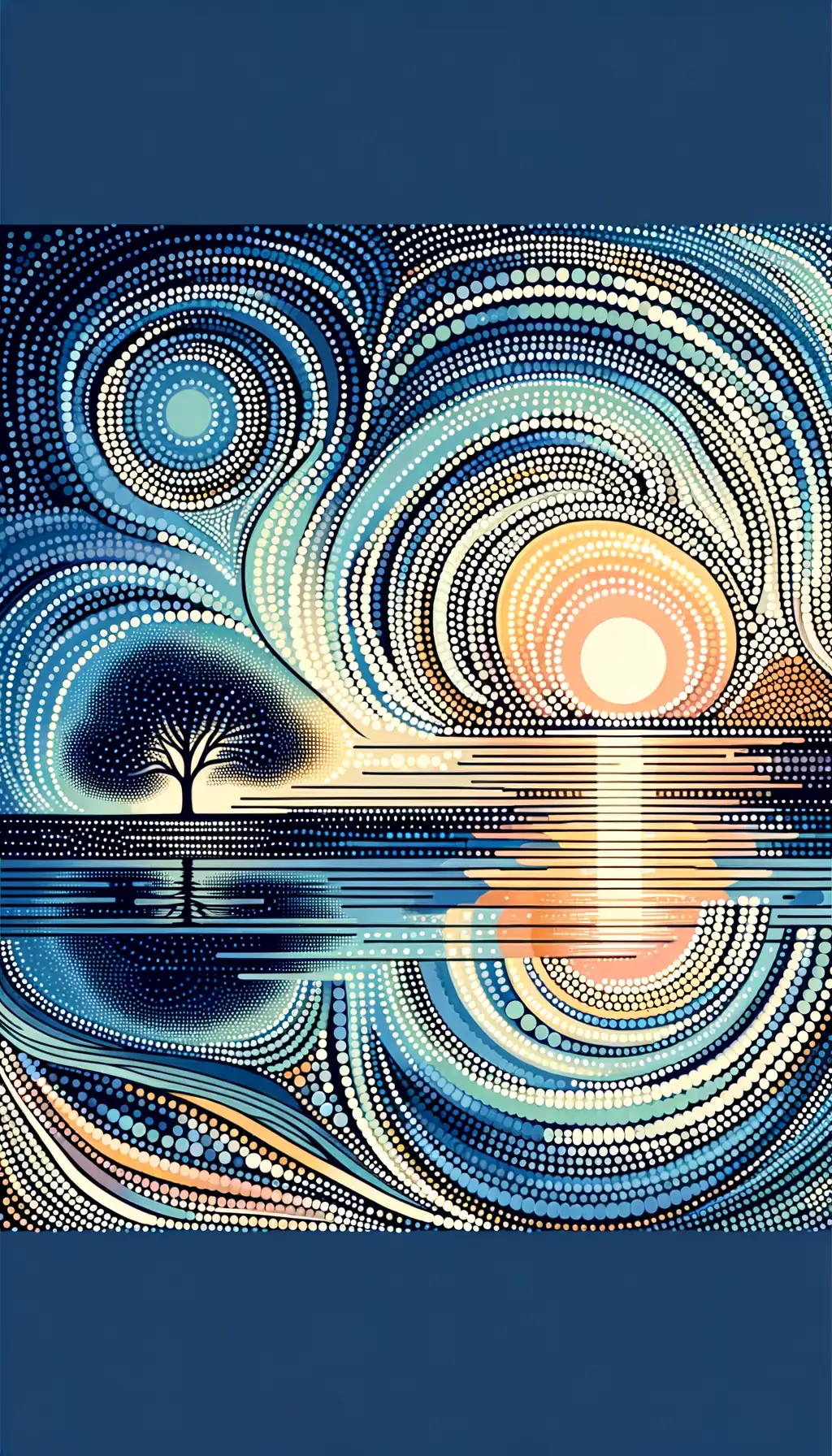 Ethereal Reverie: When Oak Embraces Calm Waters