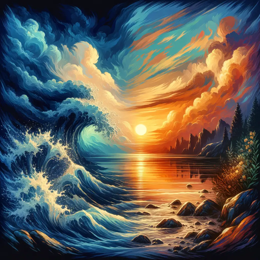 Whispers of Stillness: Echoes of Tumultuous Tranquility
