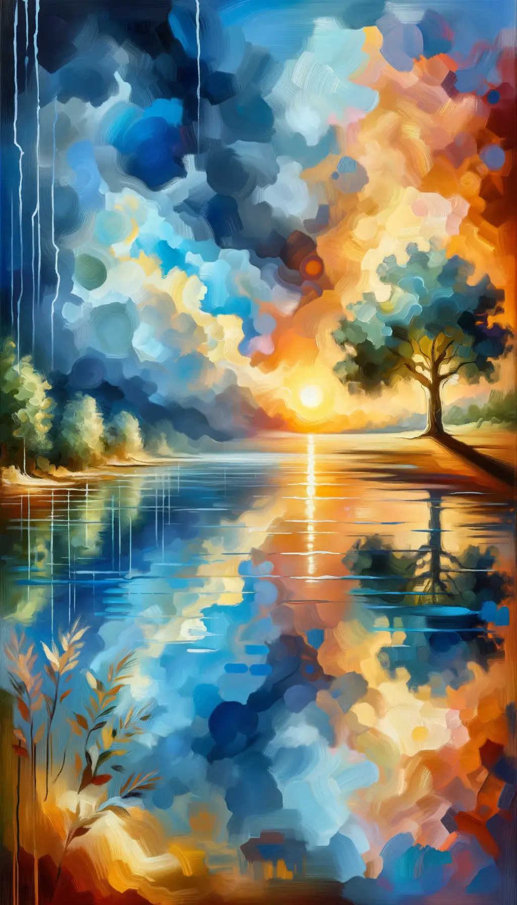 Whispers of Resilience: A Tranquil Portrait of Growth and Healing