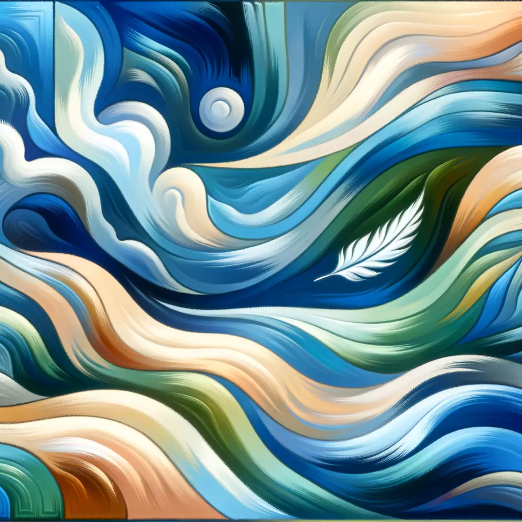Whispers of Azure Serenity: Dance of Harmonious Anxieties