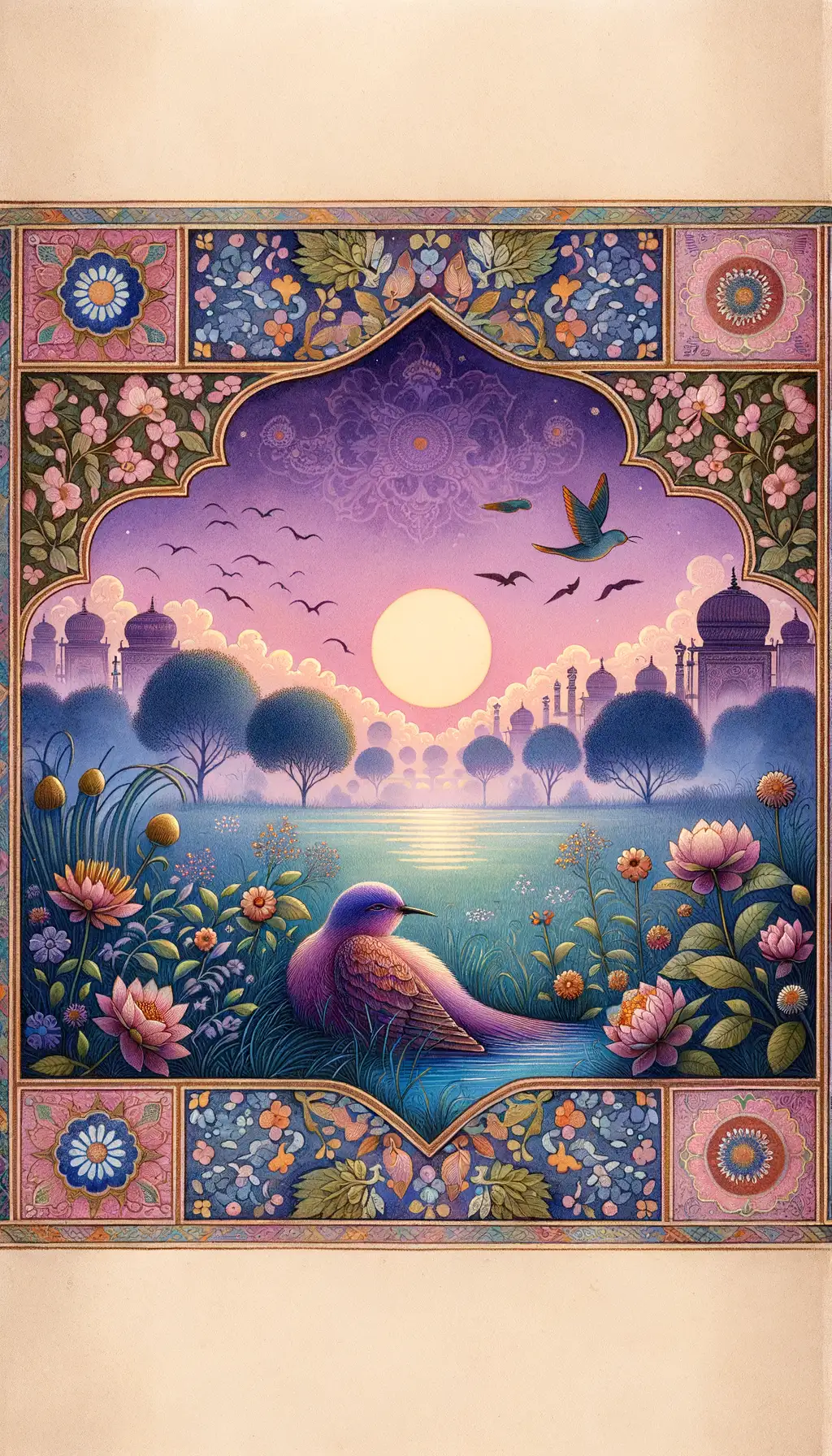 Whispering Meadows: Song of the Tranquil Avian