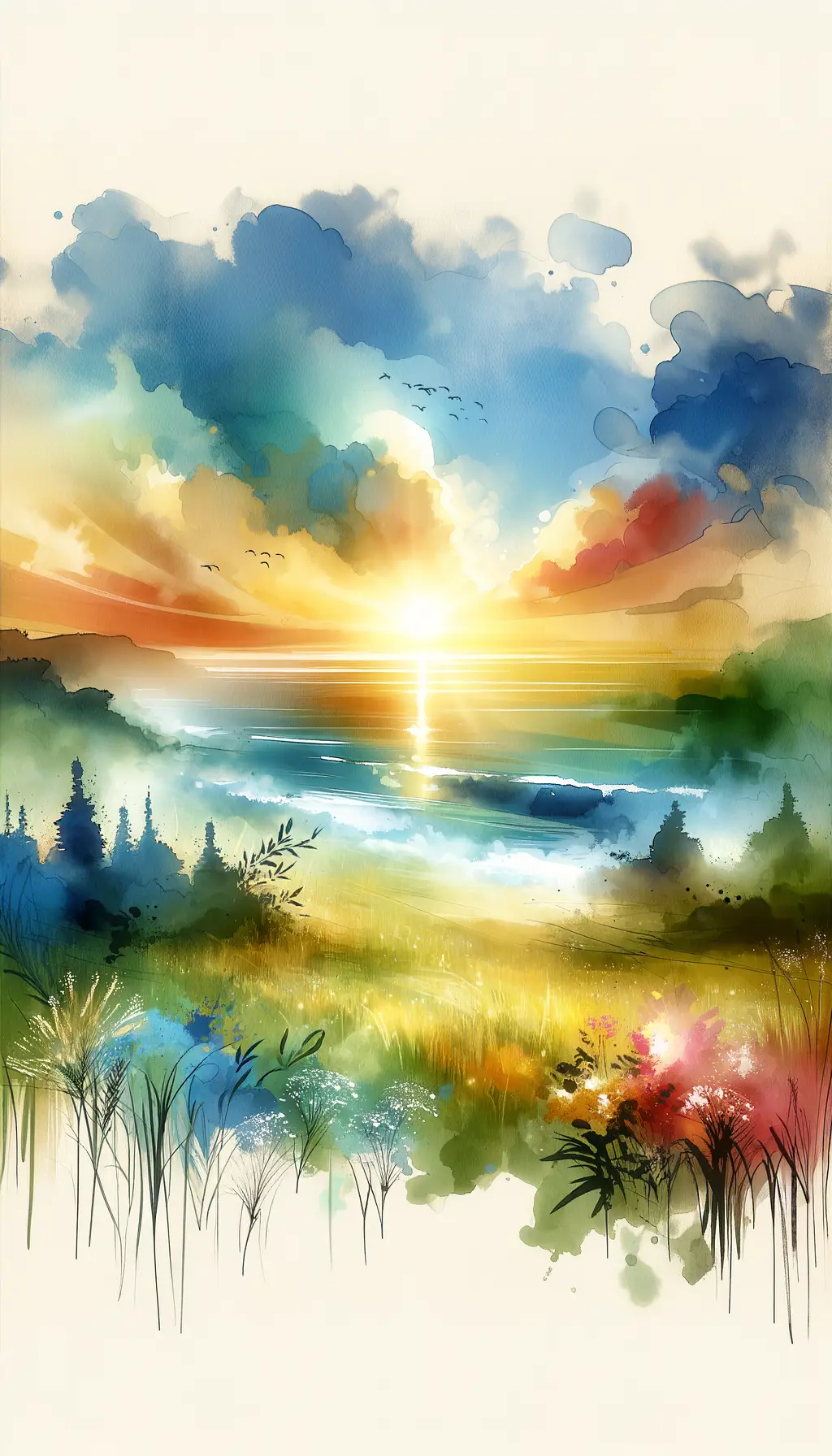 Glimmers of Serenity: A Therapeutic Sunset Symphony