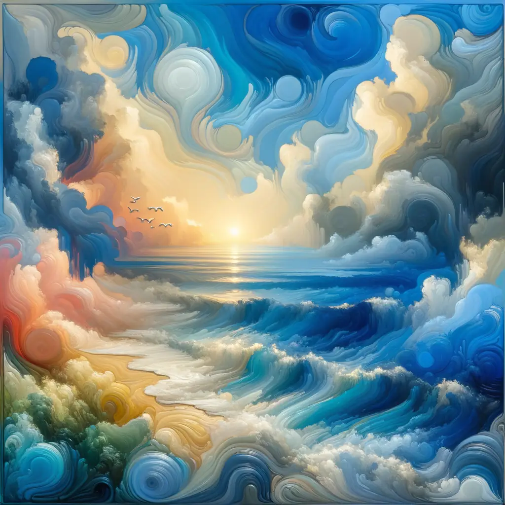Whispers of the Deep: Hope's Horizon in Pale Blue
