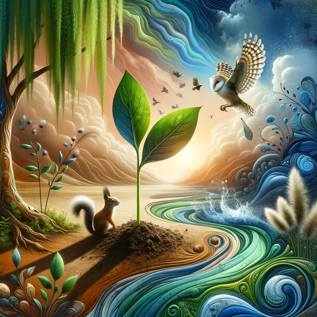 Tranquil Roots: A Conversational Whisper Amongst Nature's Essence