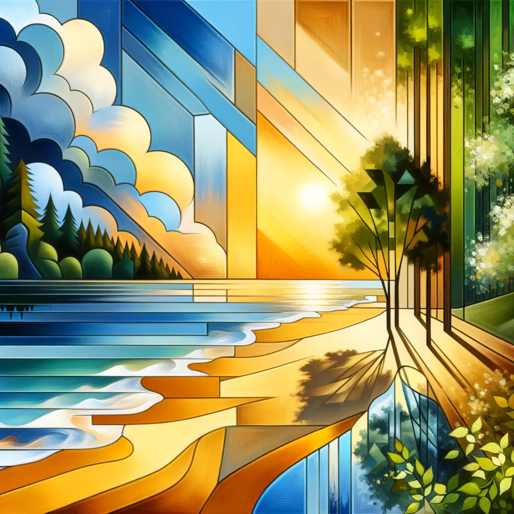 Serenity's Prism: Reflections of Inner Calm