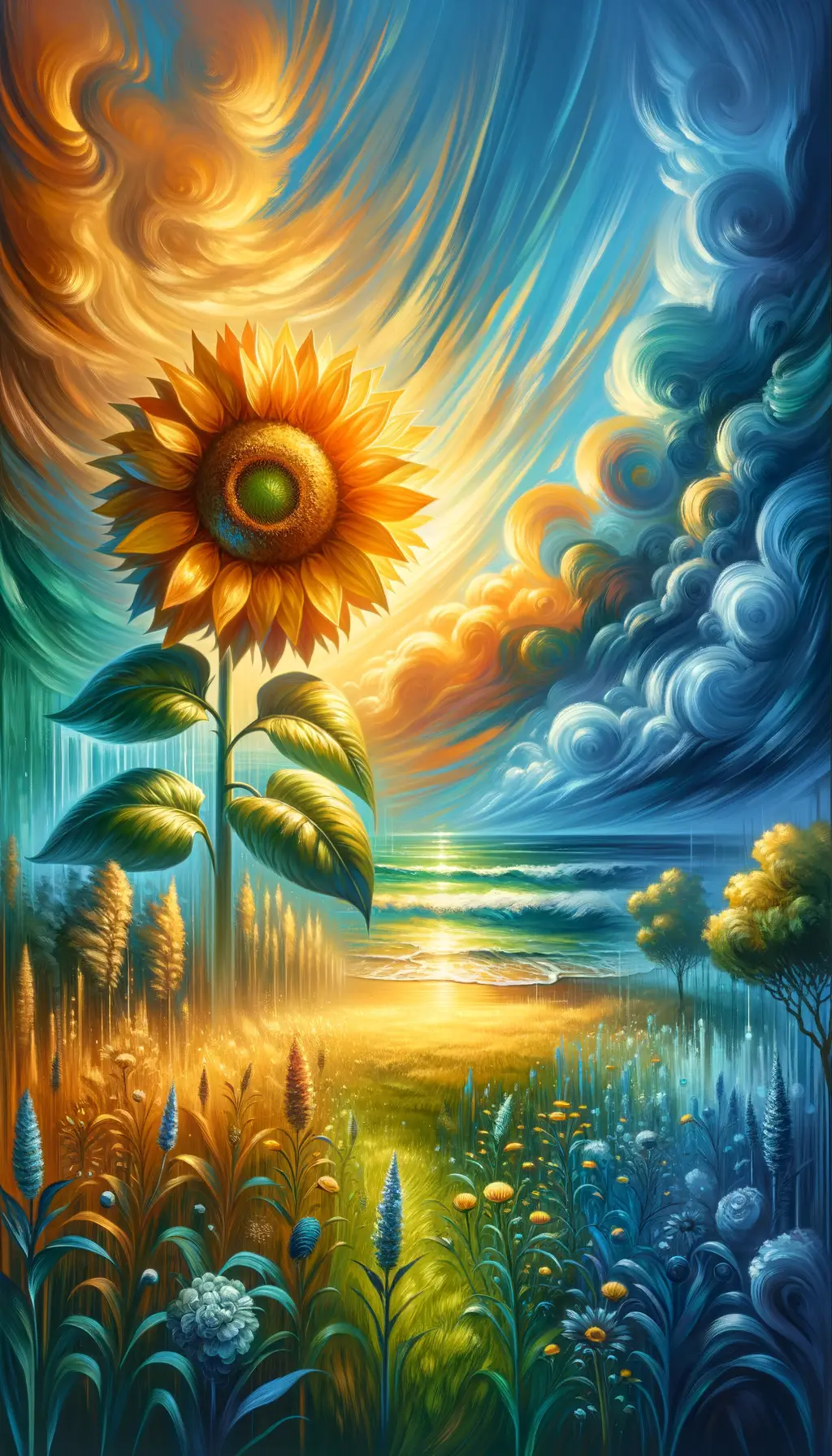 Harvest of Resilience: Fields of Transformation and Oceanic Serenity
