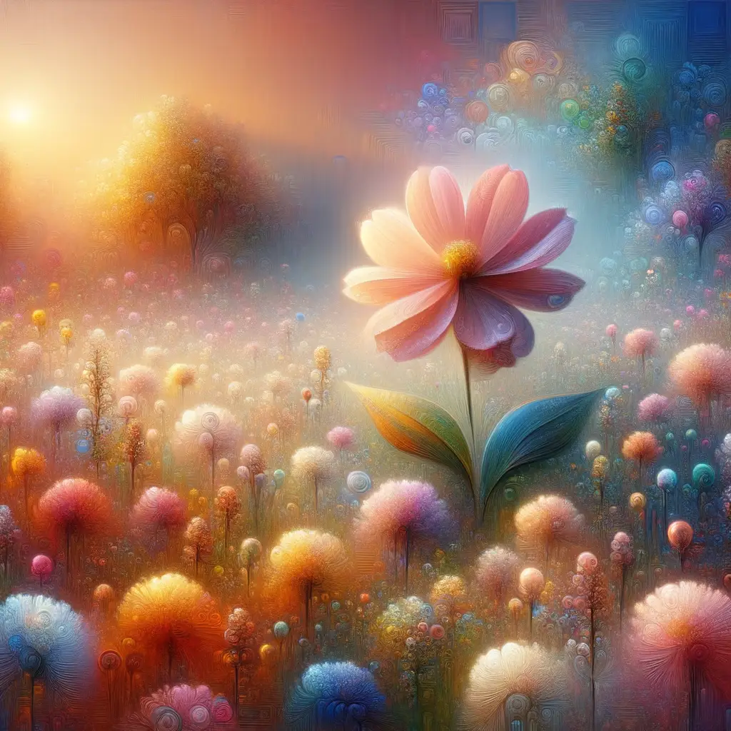 Whispers of Resilience: A Meadow's Blooming Serenity