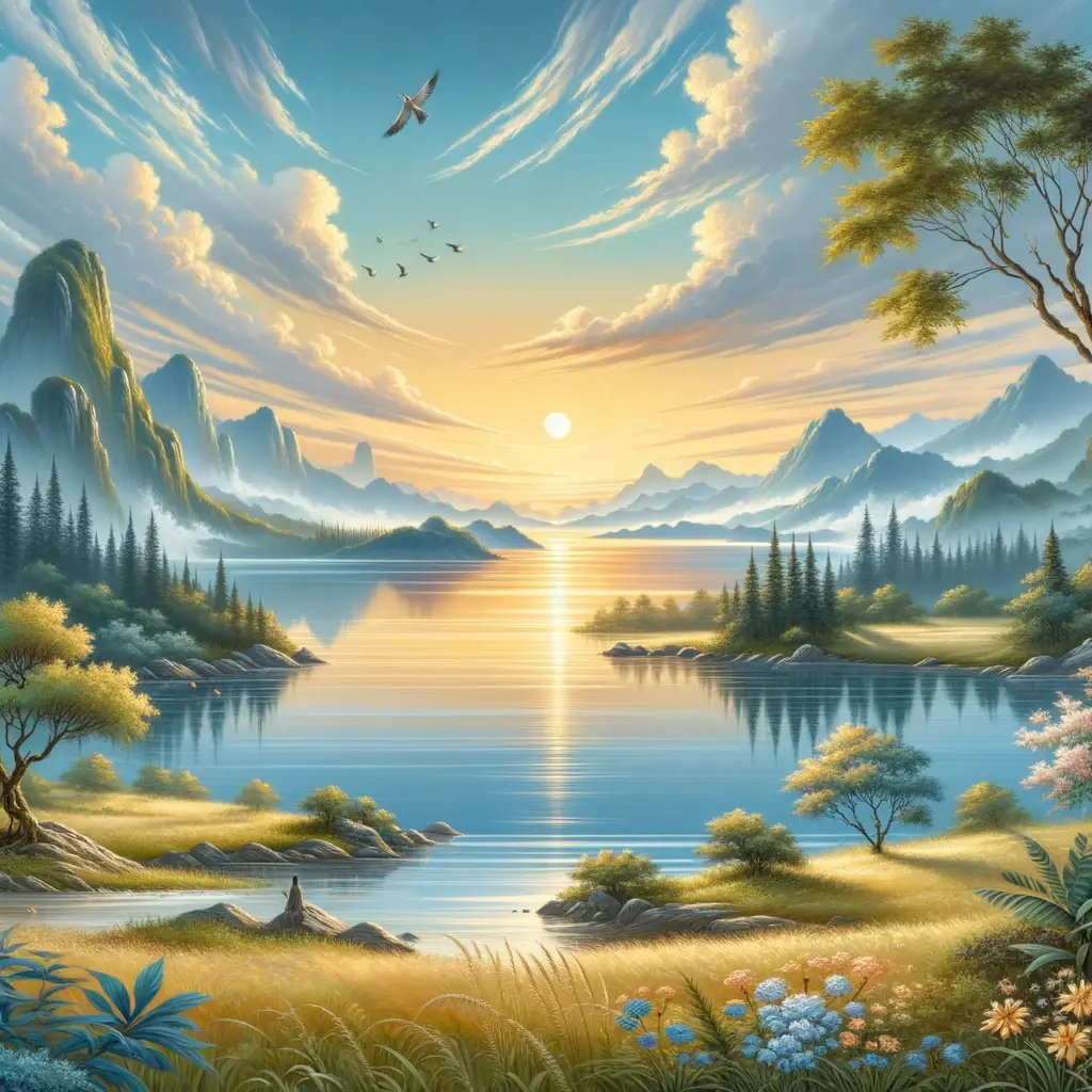 Serenity's Passage: Transcendence Through Nature's Embrace