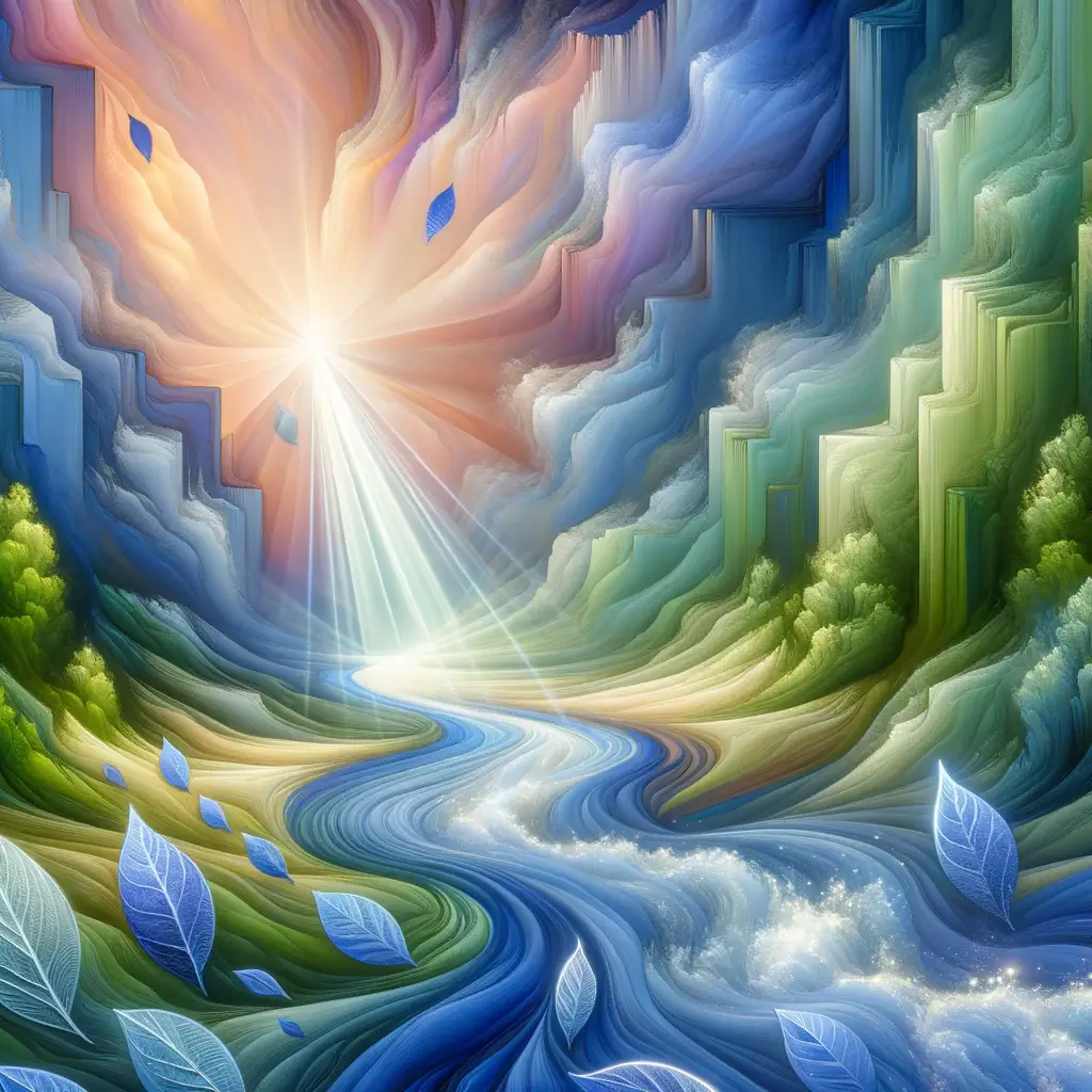 Prisms of Insight: A River's Journey to Tranquility