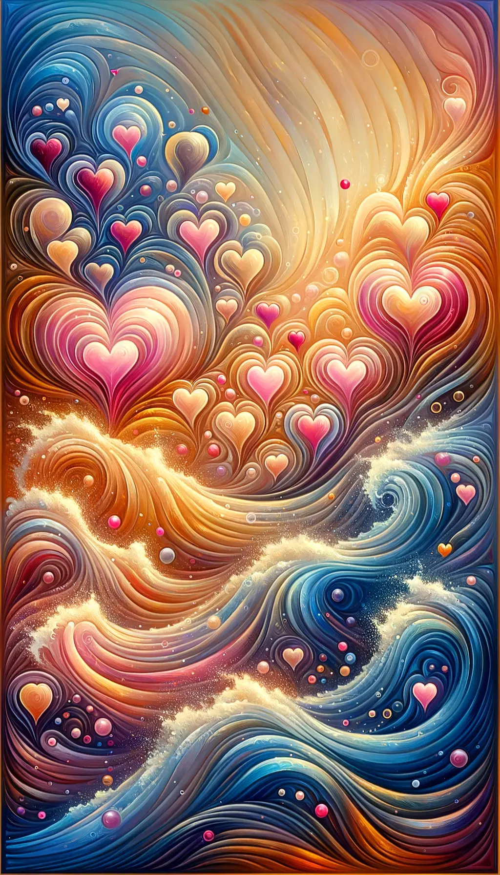 Echoes of the Heart: Gilded Emotions on Water's Canvas