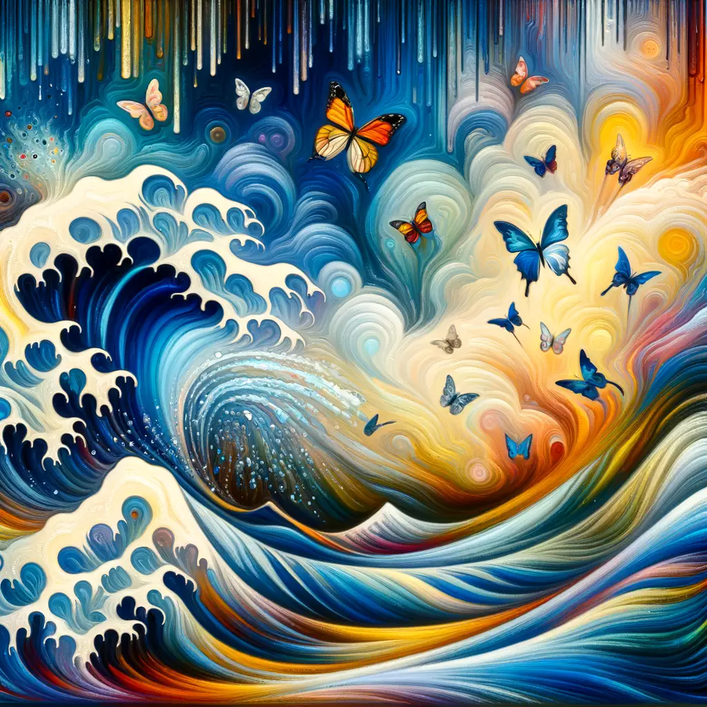 Rhapsody of Renewal: Ocean's Embrace, Butterfly Waltz, Rain's Reverie
