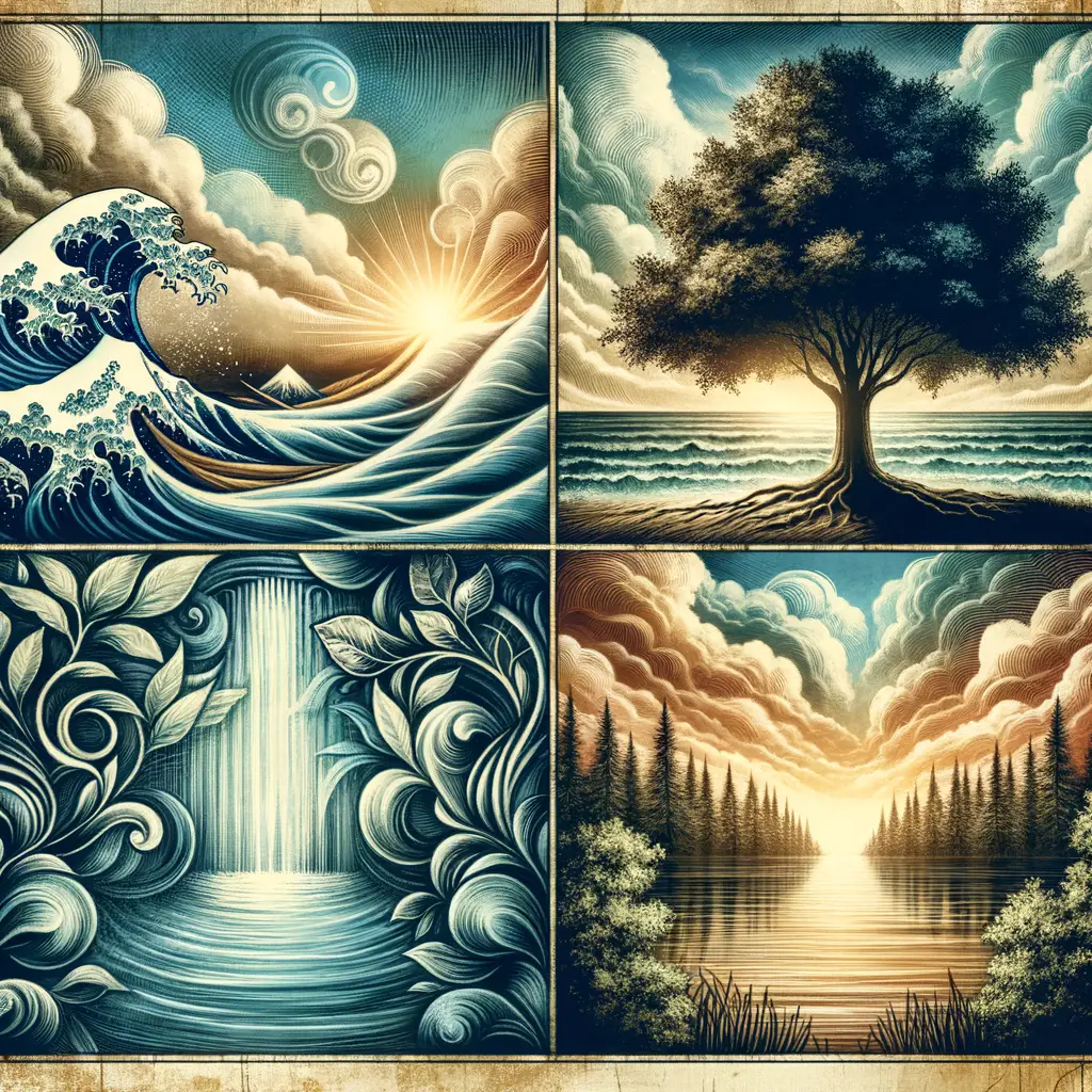 Resilience Awakens: Reflections of Emotion in Tranquil Depths