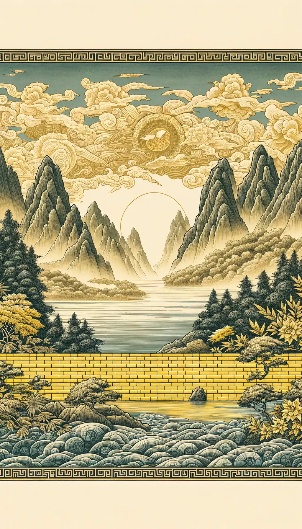 Whispers of Serenity: Sunlit Secrets in Yellow Brick