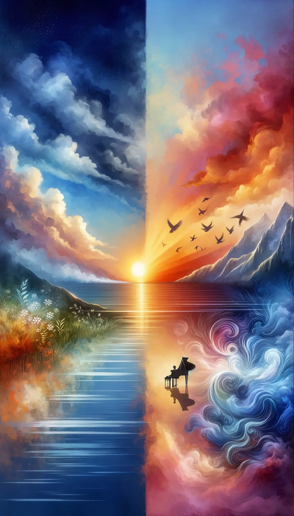 Ephemeral Reverie: Twilight's Embrace on Horizon's Edge