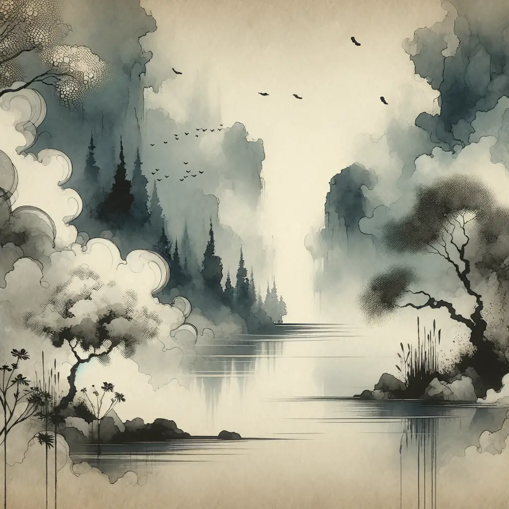Whispers of Mist: Echoes of Transformation Amidst Nature's Embrace