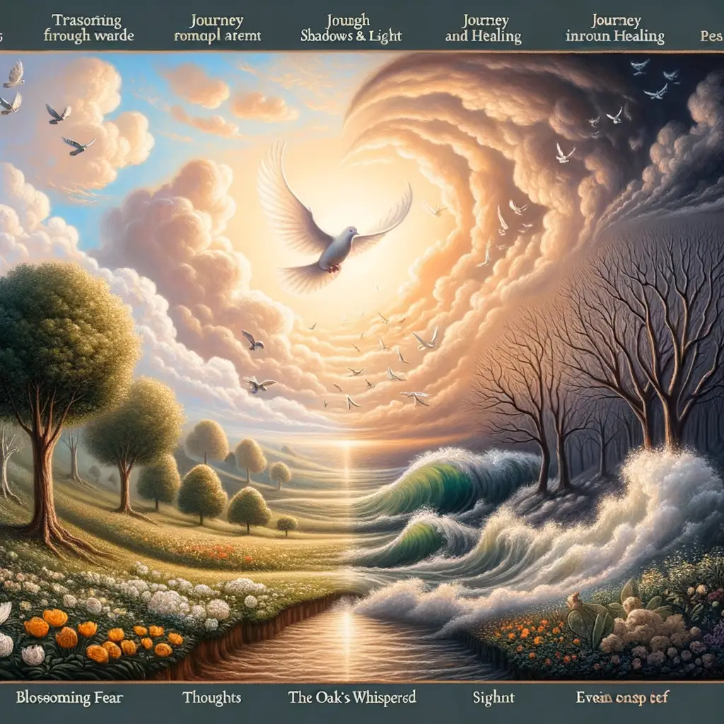 Whispers of Resilience: A Serene Journey through Shadows and Light