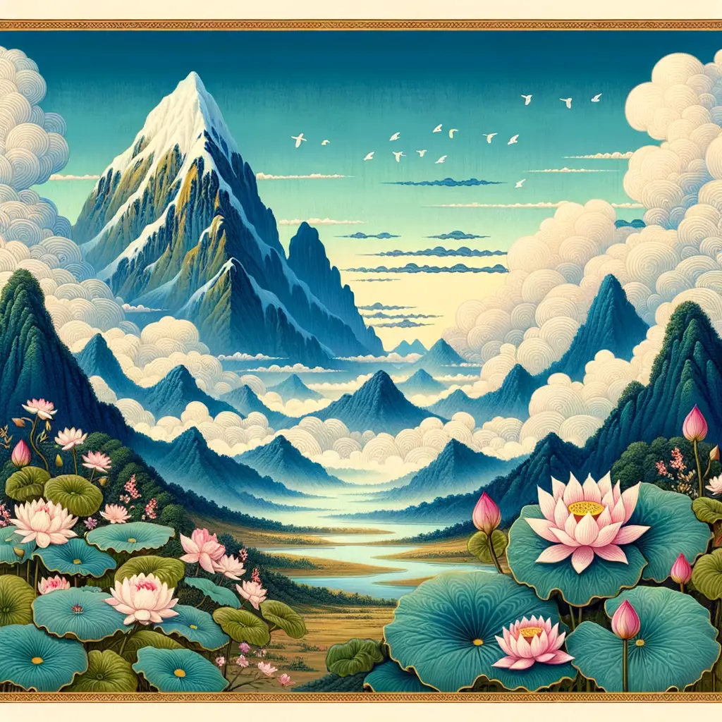 Majestic Serenity: Lotus Blossom of Inner Growth