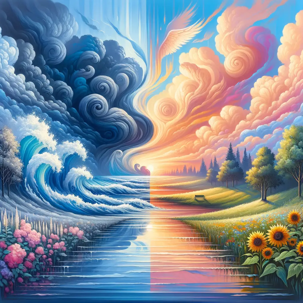 Solace's Symphony: Embracing Sunlight in the Calm Meadow