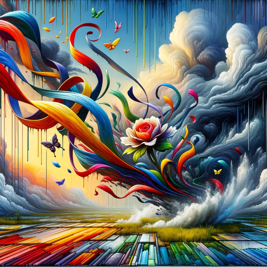 Whispers of Renewal: Vivid Emotions in Storm's Wake