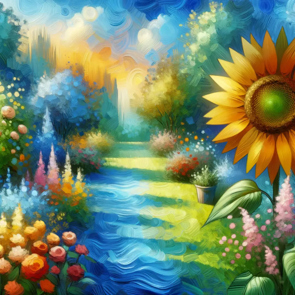 Title: Whispered Growth: Blooms of Therapy's Ocean Serenity