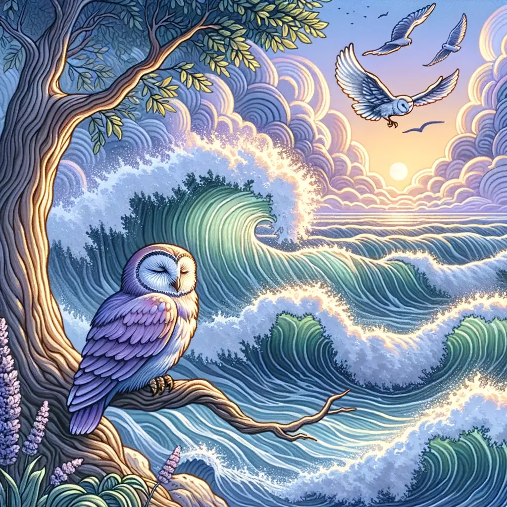 Wisdom's Embrace: Healing Amid Lavender Waves