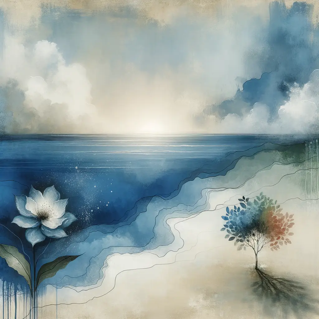 Echoes of Renewal: Oceanic Embrace in Everchanging Hues