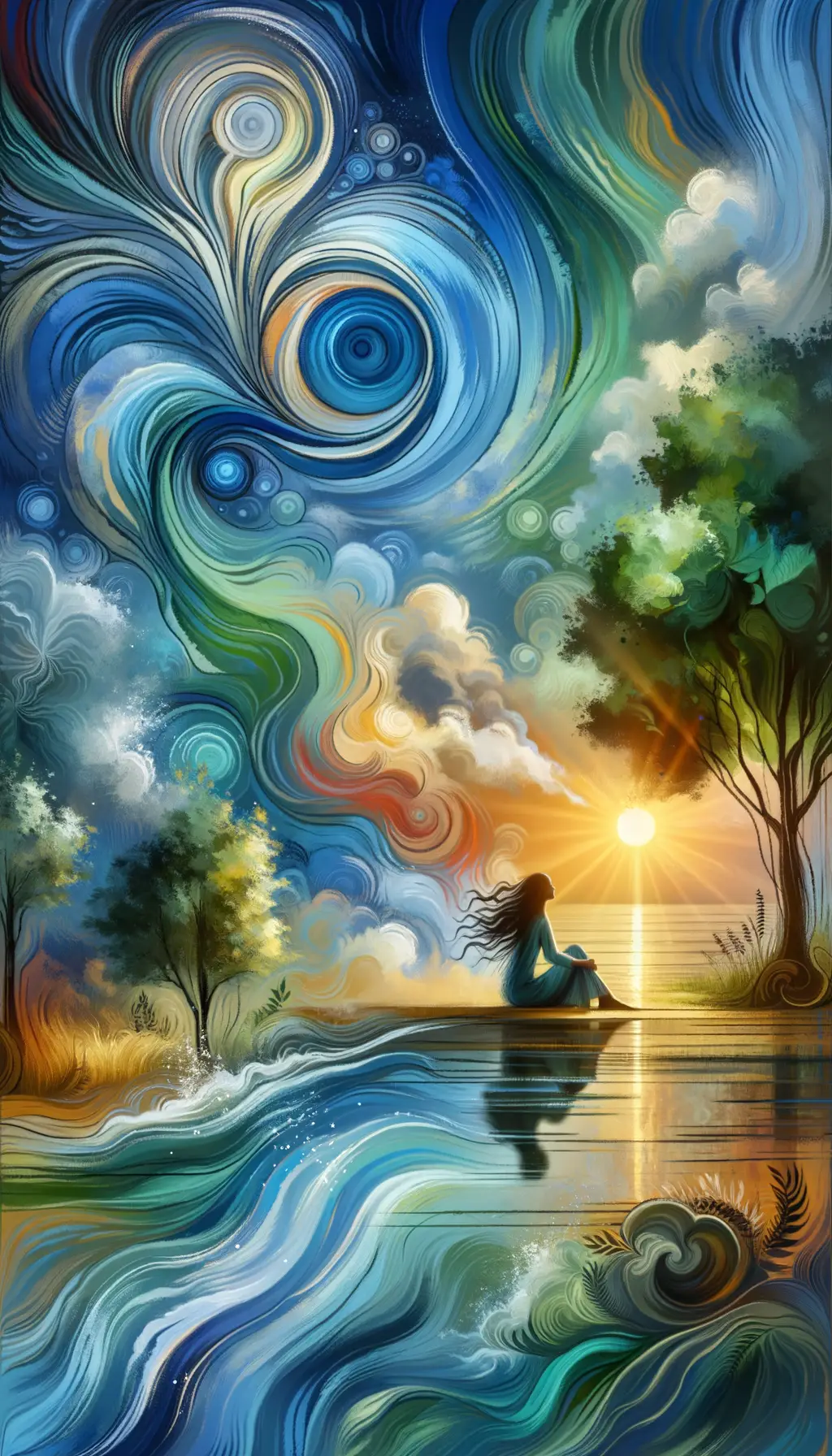 Whispers of Renewal: Embrace in Nature's Tranquil Symphony