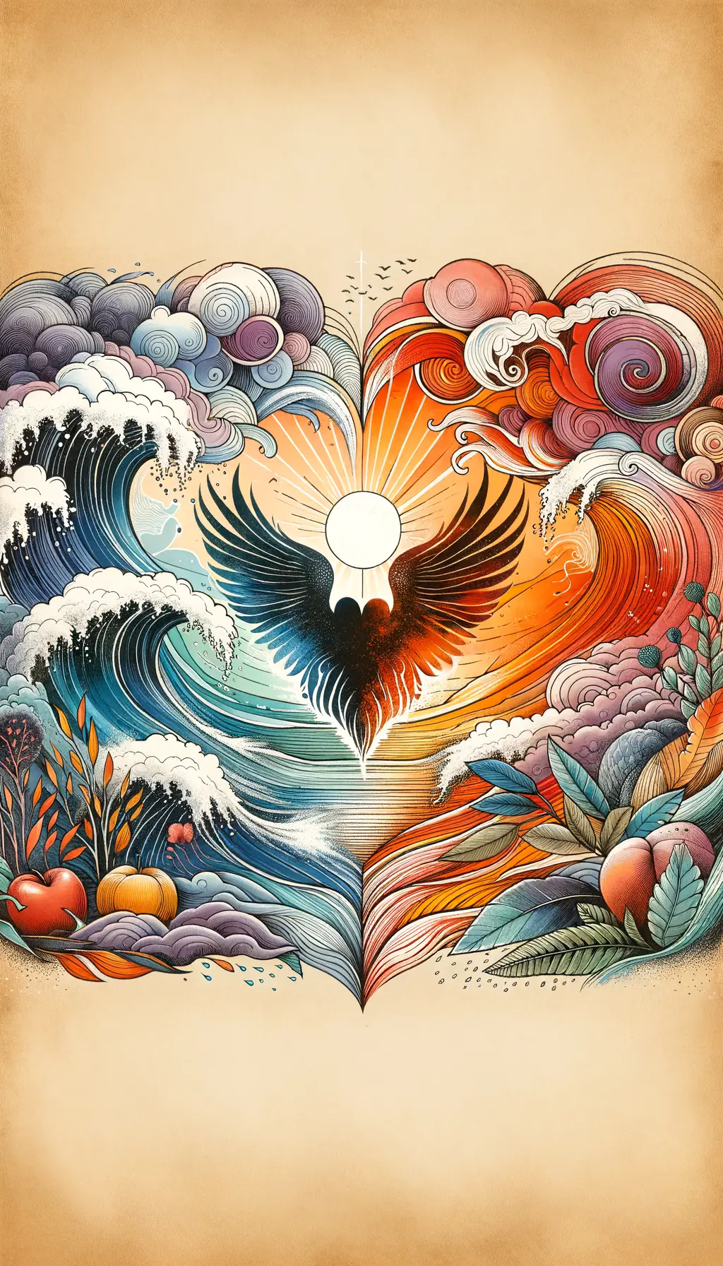 Sacred Phoenix Rebirth: Whispers of Healing