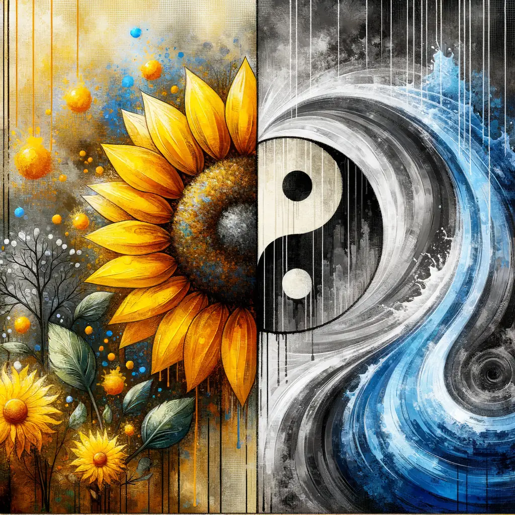 Serenity's Spectrum: Essence of Therapy in Mixed Media