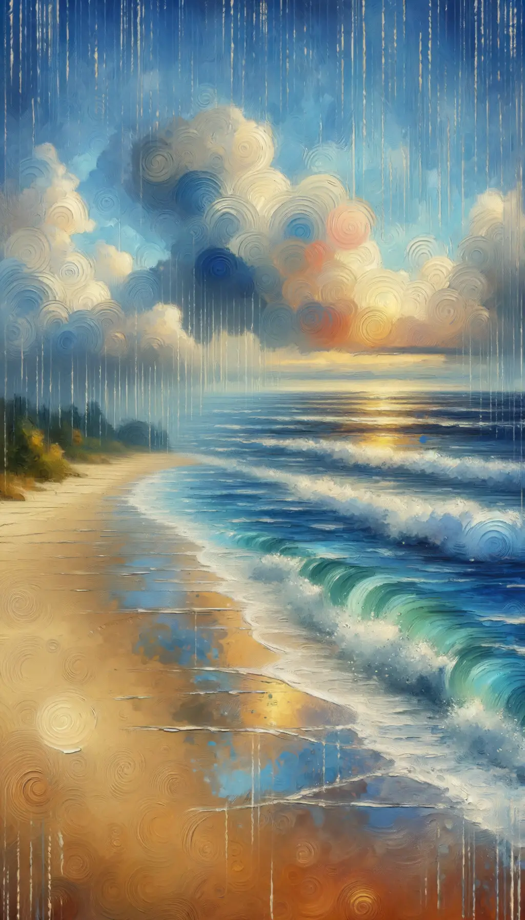 Whispers of Autumn Sea: Untangling Souls in Rainfall Symphony