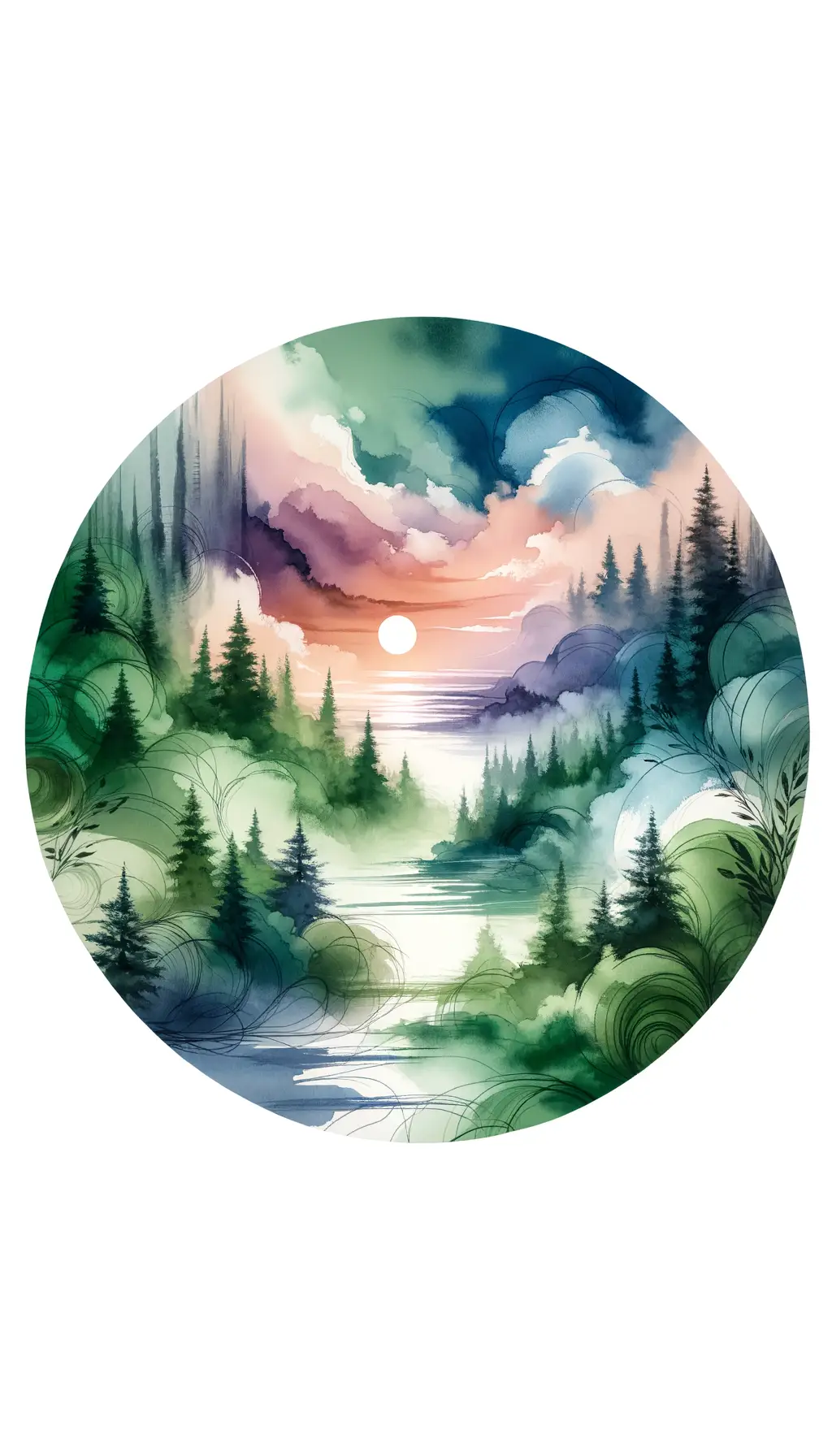 Serenity's Tapestry: Whispered Voices of Healing beneath the Lavender Sky