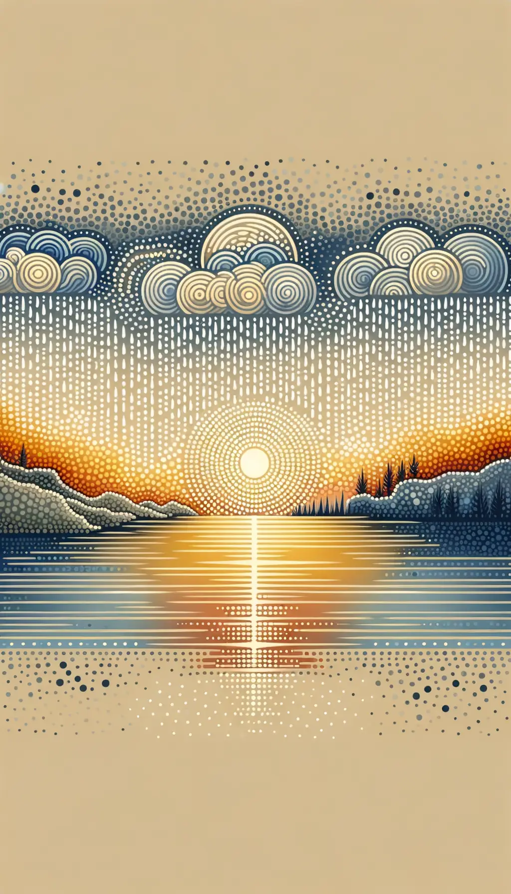 Whispers of Reflection: Ephemeral Rhythms in Dotted Harmony