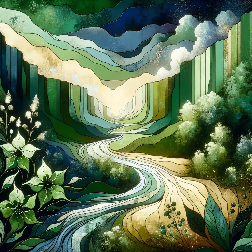 Ethereal Whispers Along the Echoing Canyon