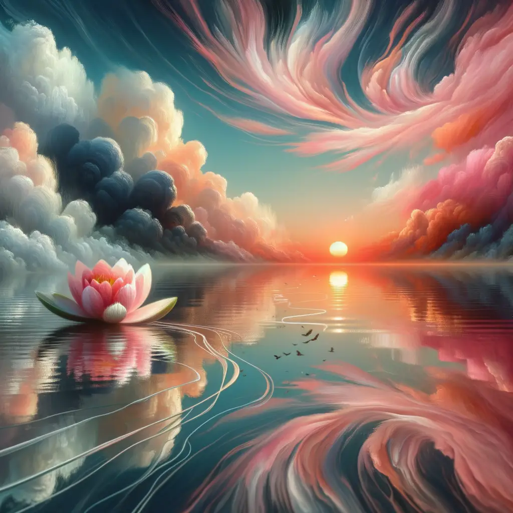 Whispers of Healing: Lotus Blooms at Twilight