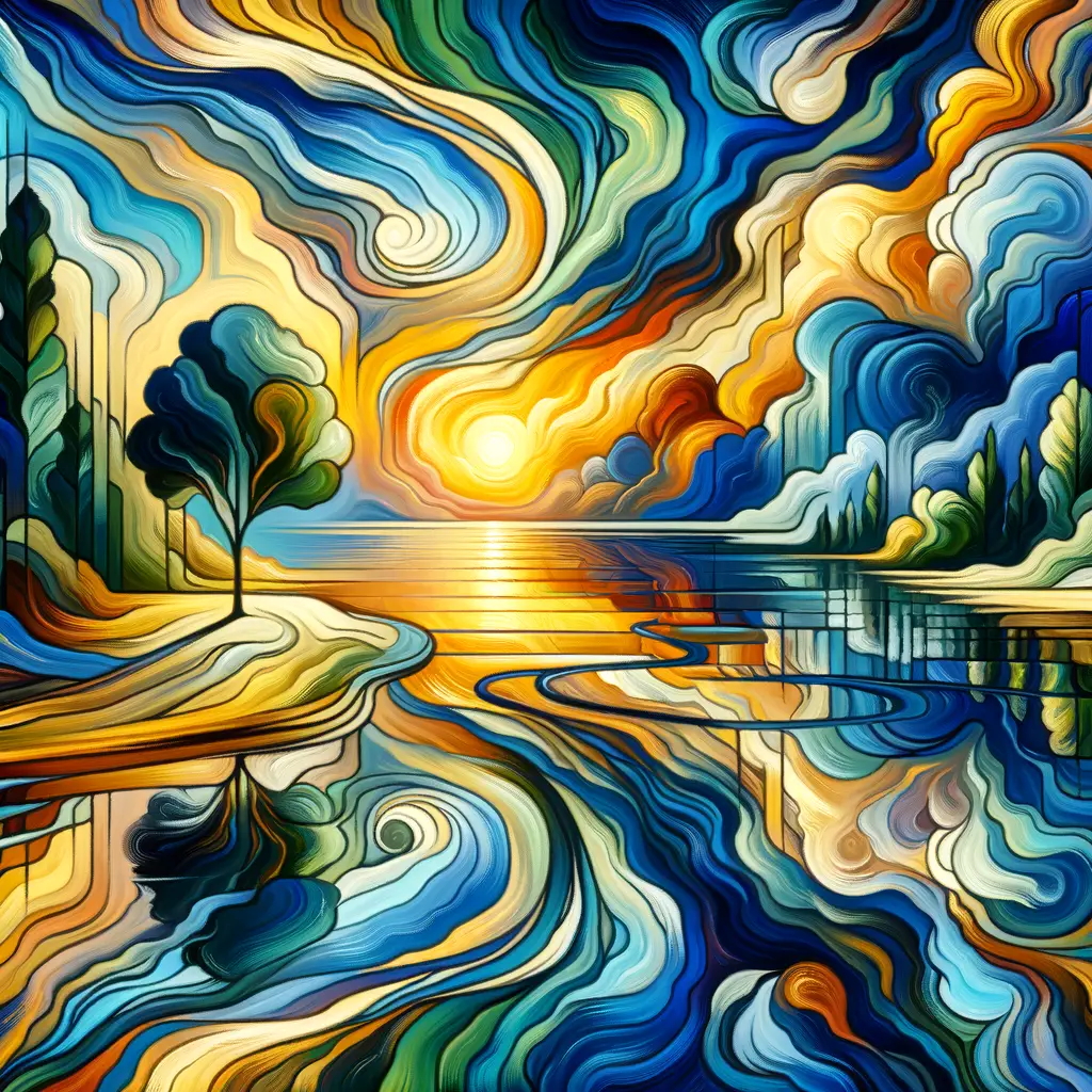 Whispers of Resilience: Sunset Symphony in the Garden of Healing