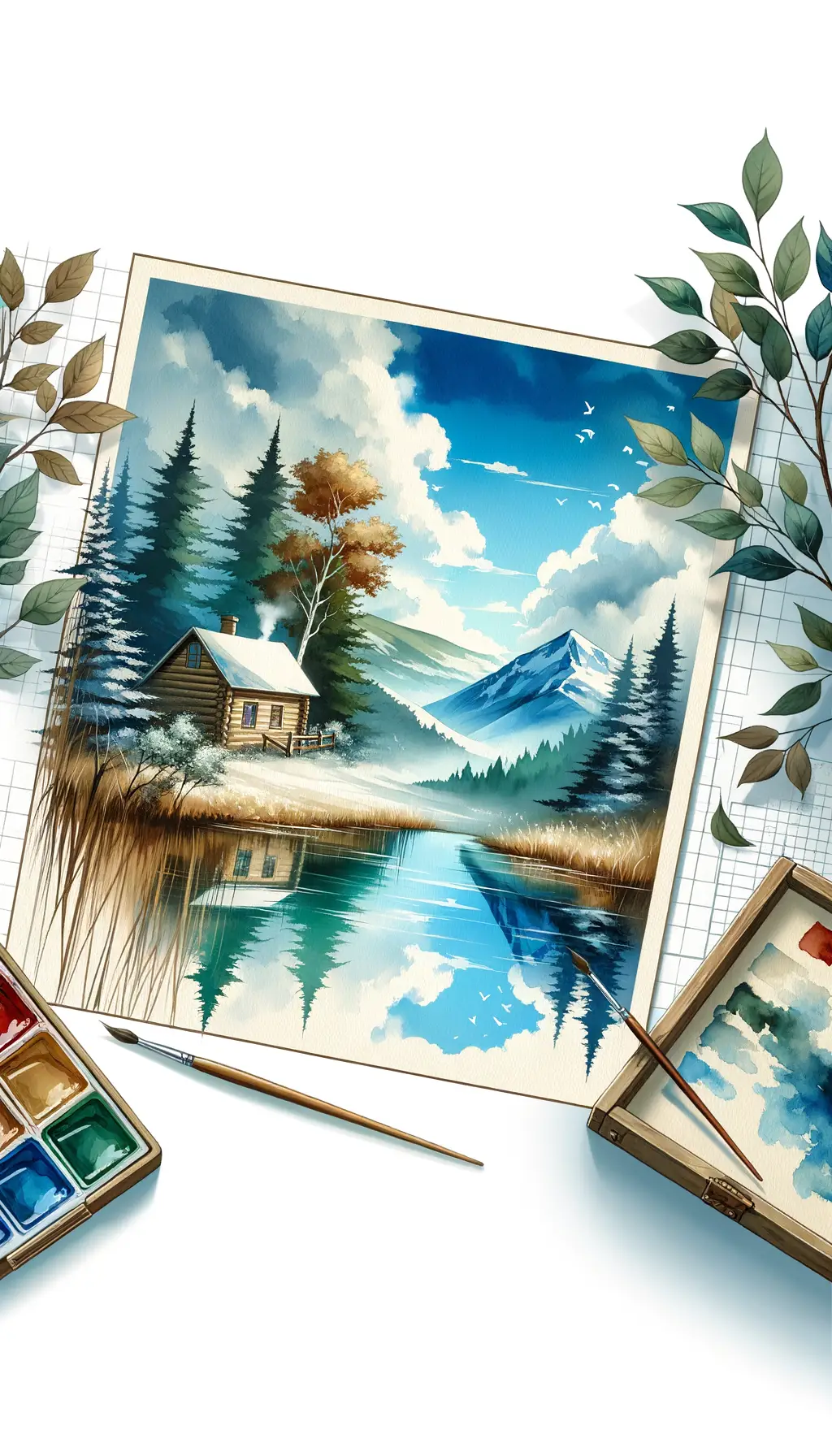 Whispers of Stillness: Echoes of Watercolor Therapy