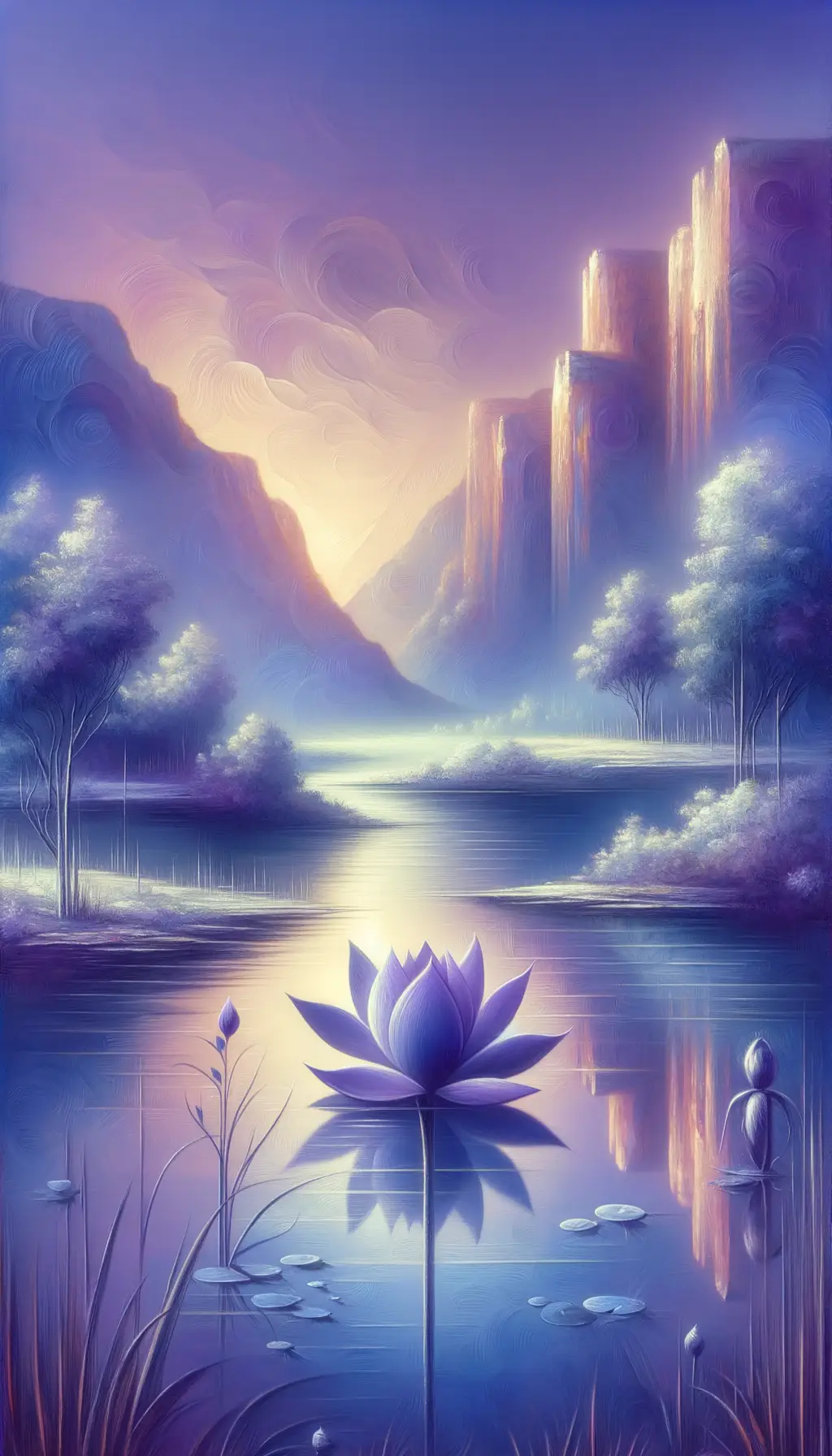 Ethereal Bloom: Reflections of Therapy's Serenity