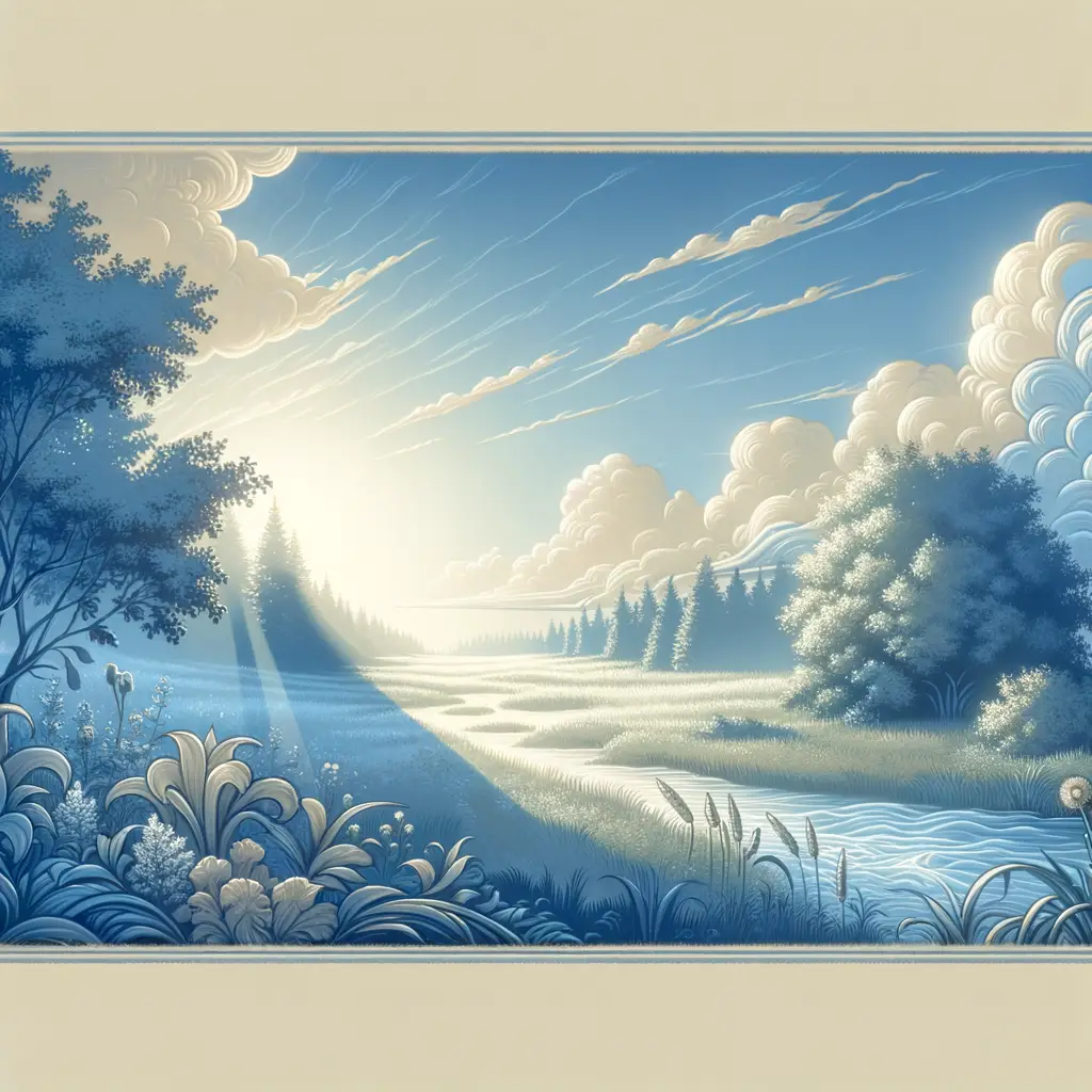 Whispers of Tranquility: A Gentle Symphony in Blue