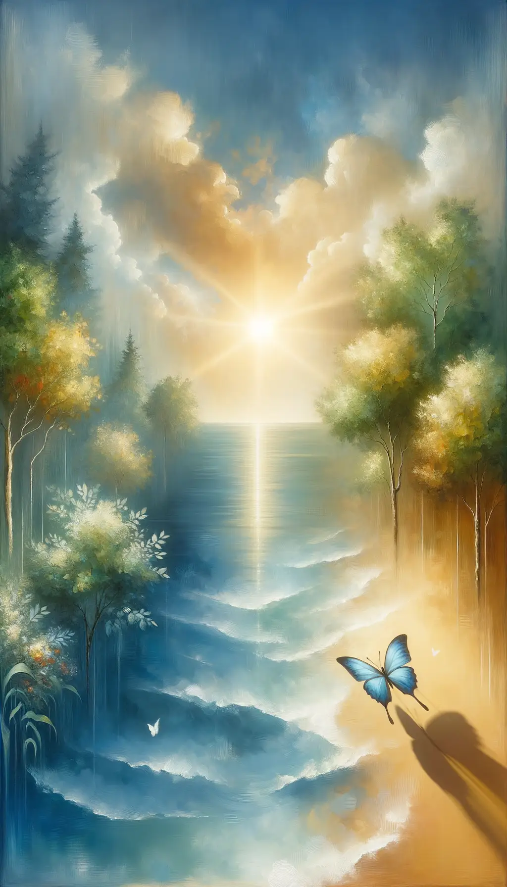 Whispers of Solace: Sunlit Embrace in Therapy's Tranquil Haven