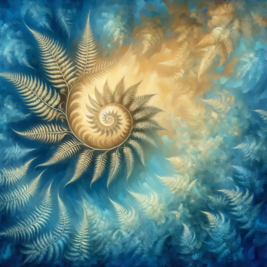 Emergence of Stillness: Whispers of Renewal in Azure Fronds