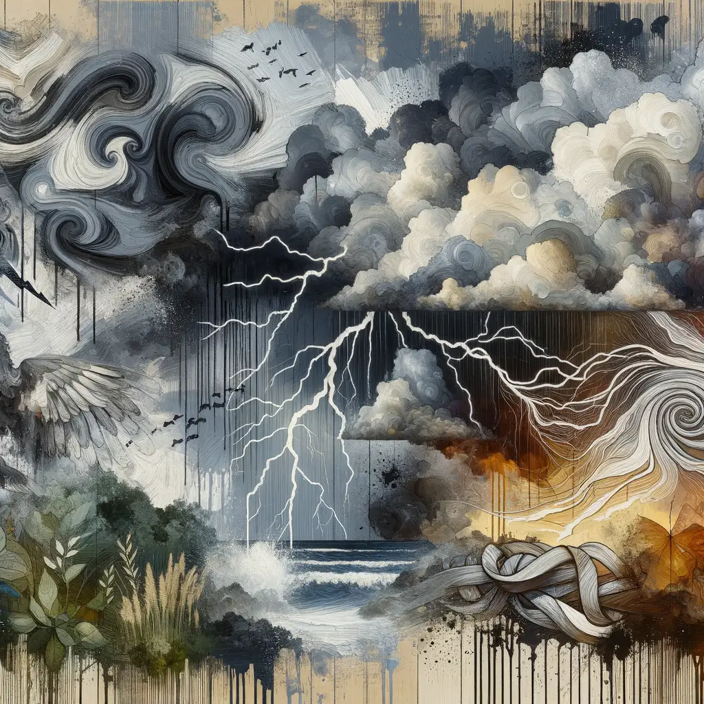 Whispers of the Storm: Marital Reflections in Murky Gray