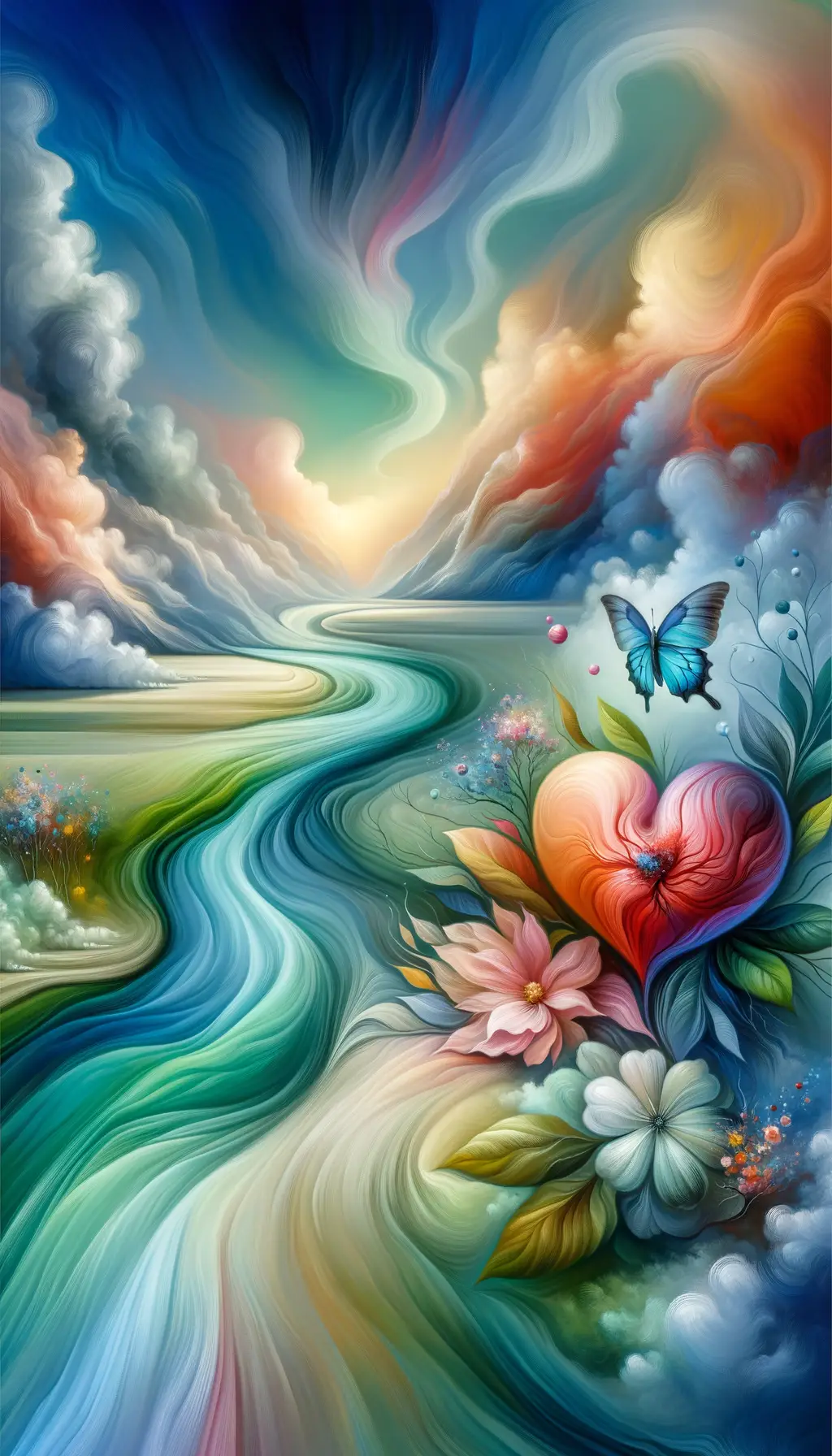 Gentle Rivers of the Soul: A Butterfly's Embrace