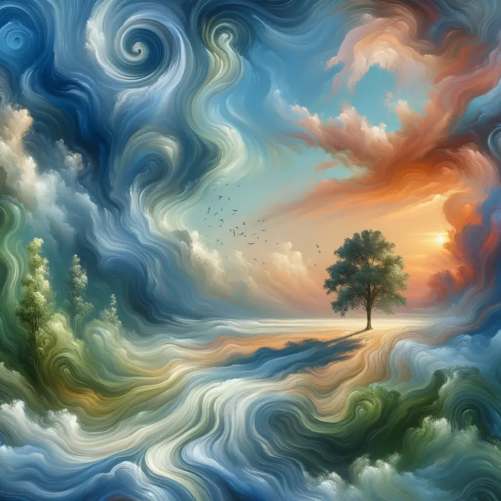 Whispers of the Oak: Sunset Serenity
